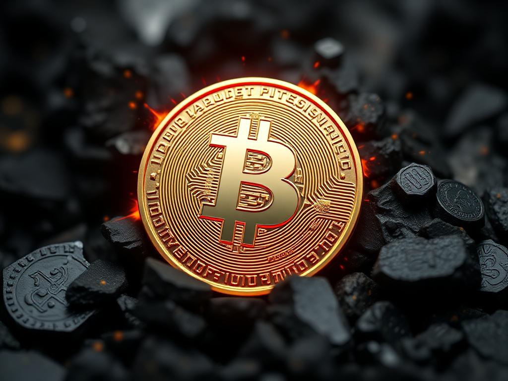 Un robot futuriste chevauchant une fusée ornée du logo ORN qui tourne autour d’un soleil affichant “150 $” ; un dauphin pixelisé, allégorie de Solana, nage en dessous avec un air pensif.