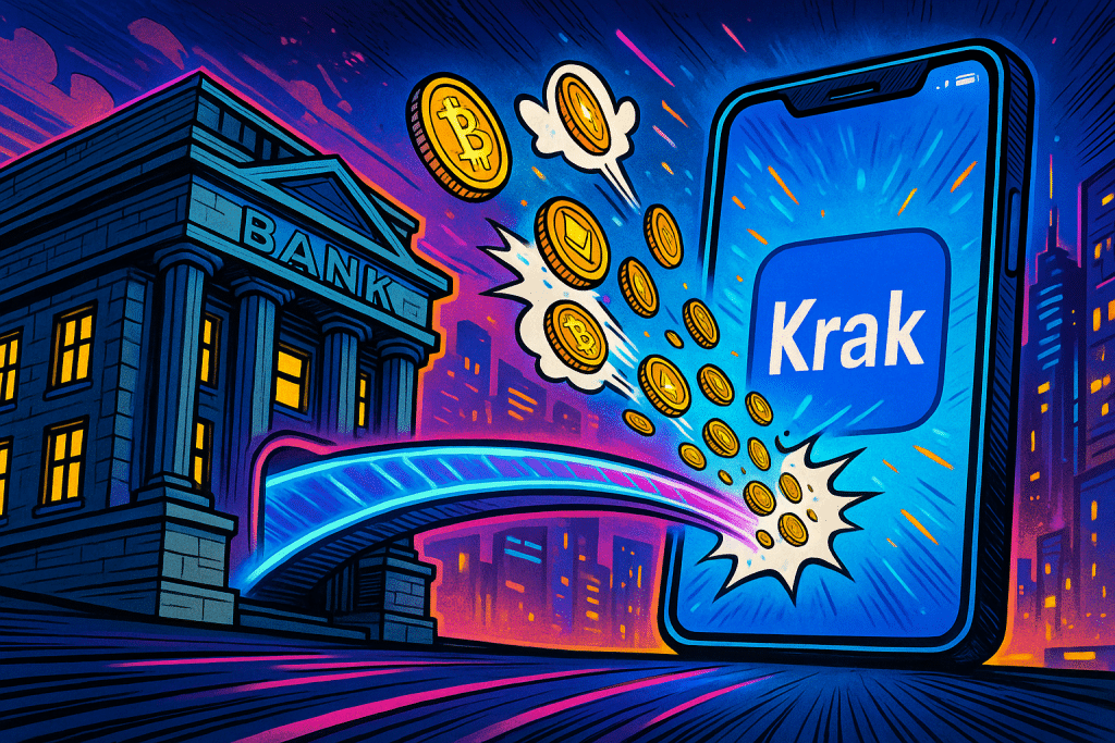 La nouvelle appli Krak de Kraken permet des paiements plus simples