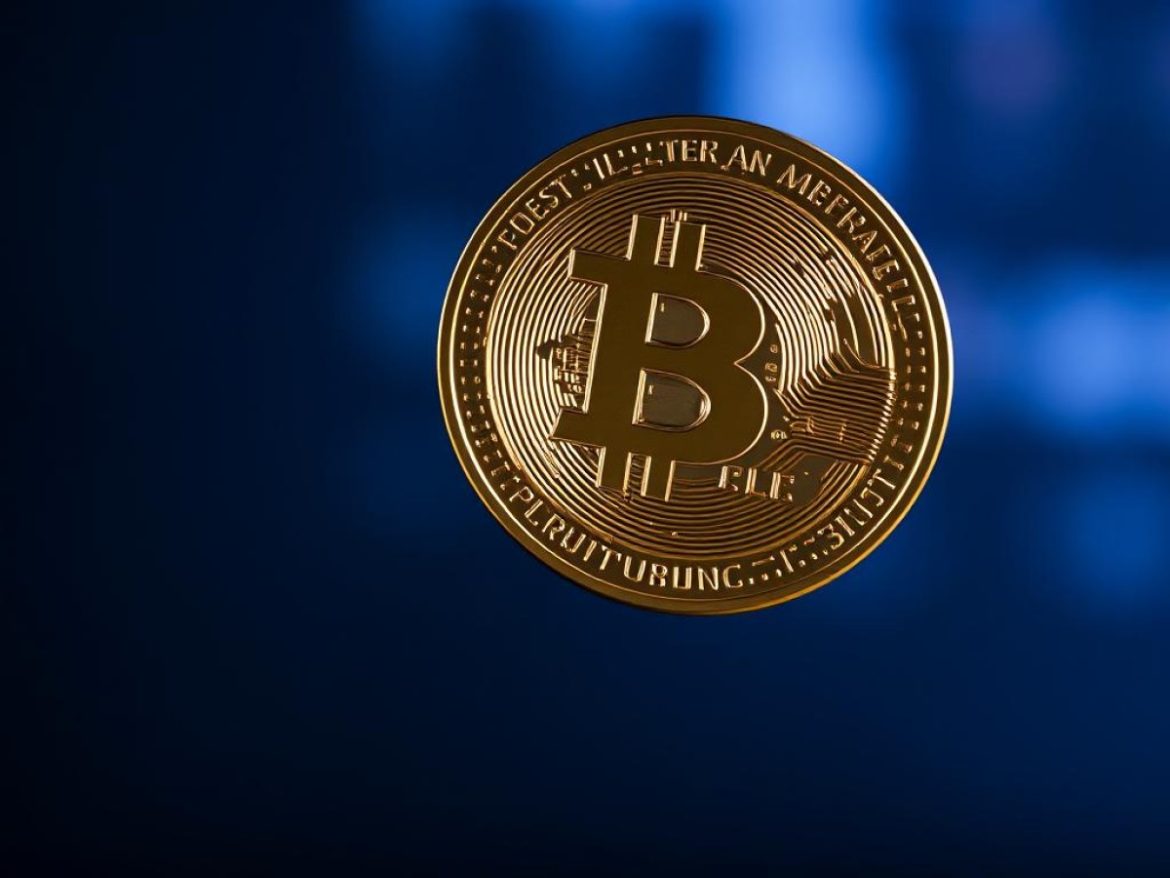 Sur une scène de marché futuriste, un jeton RLUSD géant coiffé d’une couronne en or toise un XRP visiblement inquiet, tandis que de petits billets de dollar volent autour d’eux.