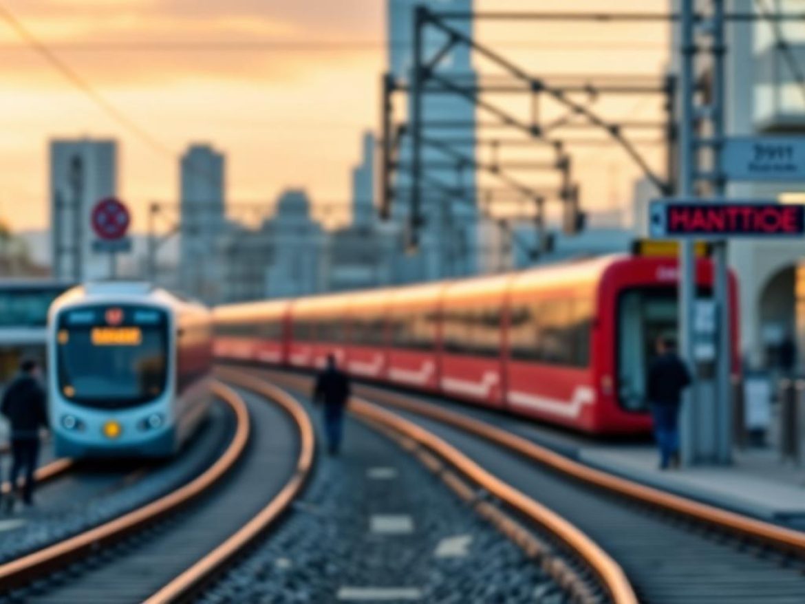 Un train futuriste en lévitation transporte des pièces XRP dorées à travers un paysage numérique de gratte-ciel financiers ; une petite grenouille, chauffeur en combinaison spatiale, salue par la fenêtre.