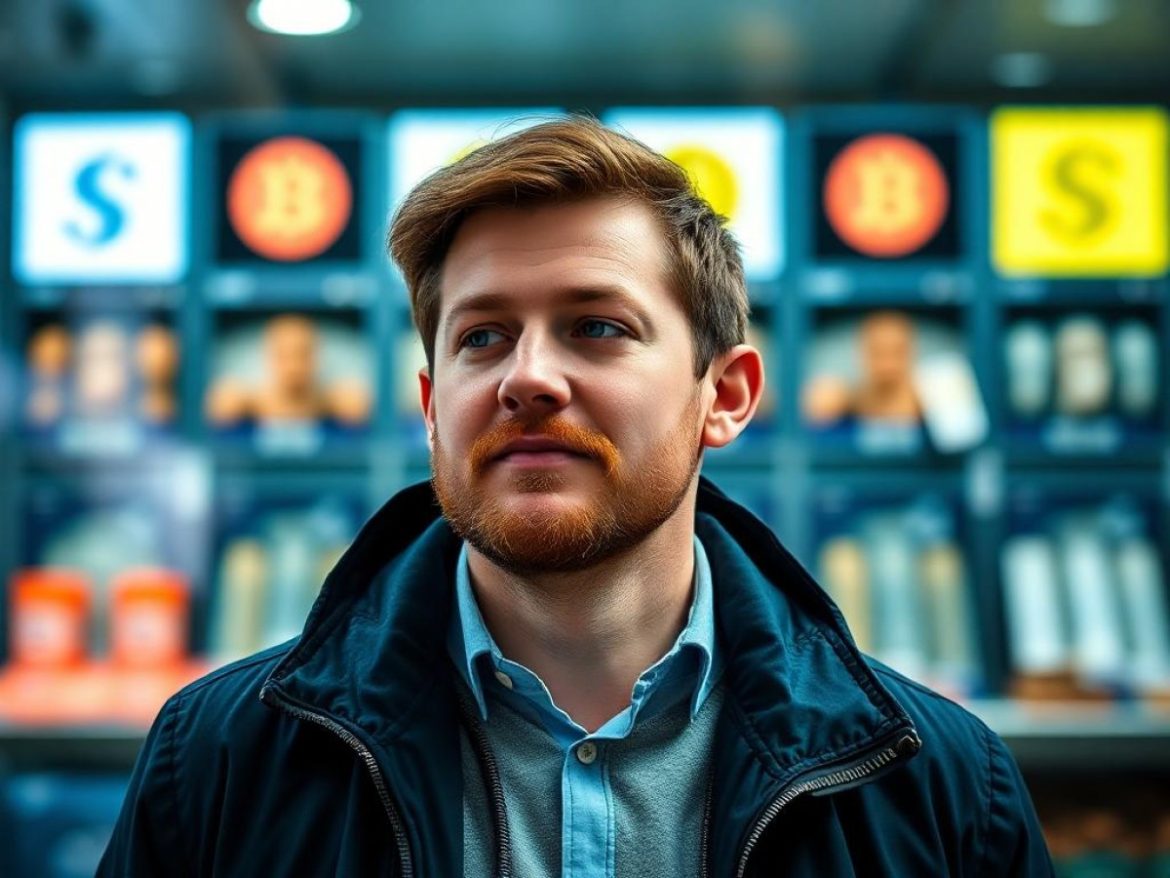 Dans un studio Bankless, un terminal Stripe relie une pièce USDC à un globe “Tempo” tandis que la mascotte USDC grignote les rails SWIFT/ACH/CARD — allégorie des stablecoins qui dévorent les paiements.