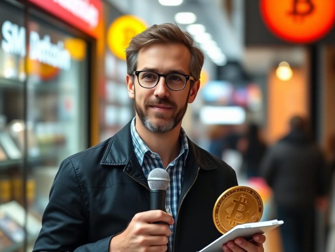 Pièce de Bitcoin devant un drapeau américain symbolisant le projet de loi sur l