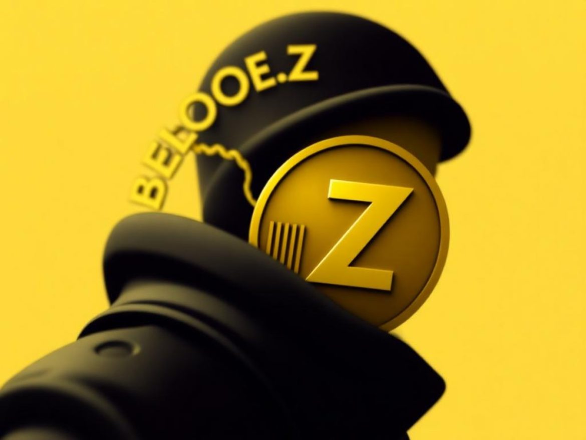 Devant le fronton de la SEC, un parchemin holographique « No-Action Letter » éclaire un faisceau de fibre optique formant « 2Z », cerclé d’un halo Solana et d’interfaces réseau.