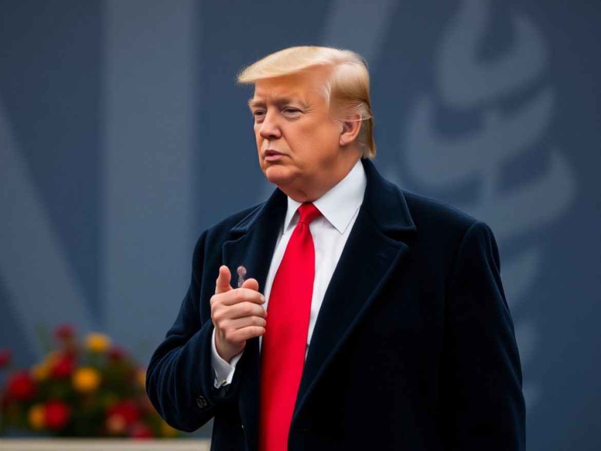 Une scène en plateau télé “60 Minutes” montre Trump niant connaître CZ face à un parchemin de « pardon présidentiel » surmonté d’un jeton BNB et d’une balance de justice.