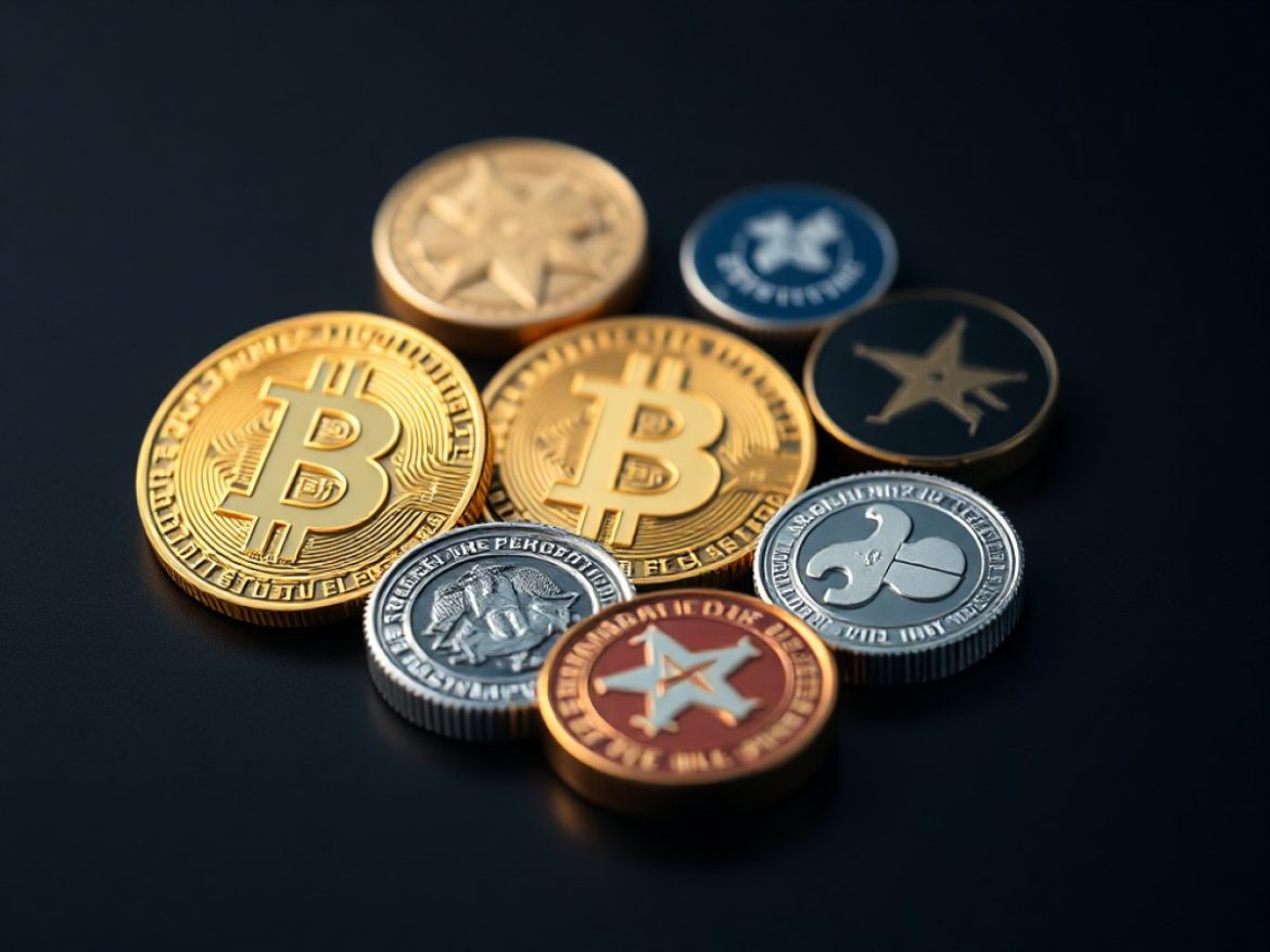 Illustration de style manga montrant un Bitcoin en forte ascension entouré d’altcoins comme Ethereum, Solana, Chainlink, Avalanche et Polygon, symbolisant une possible reprise du marché crypto.