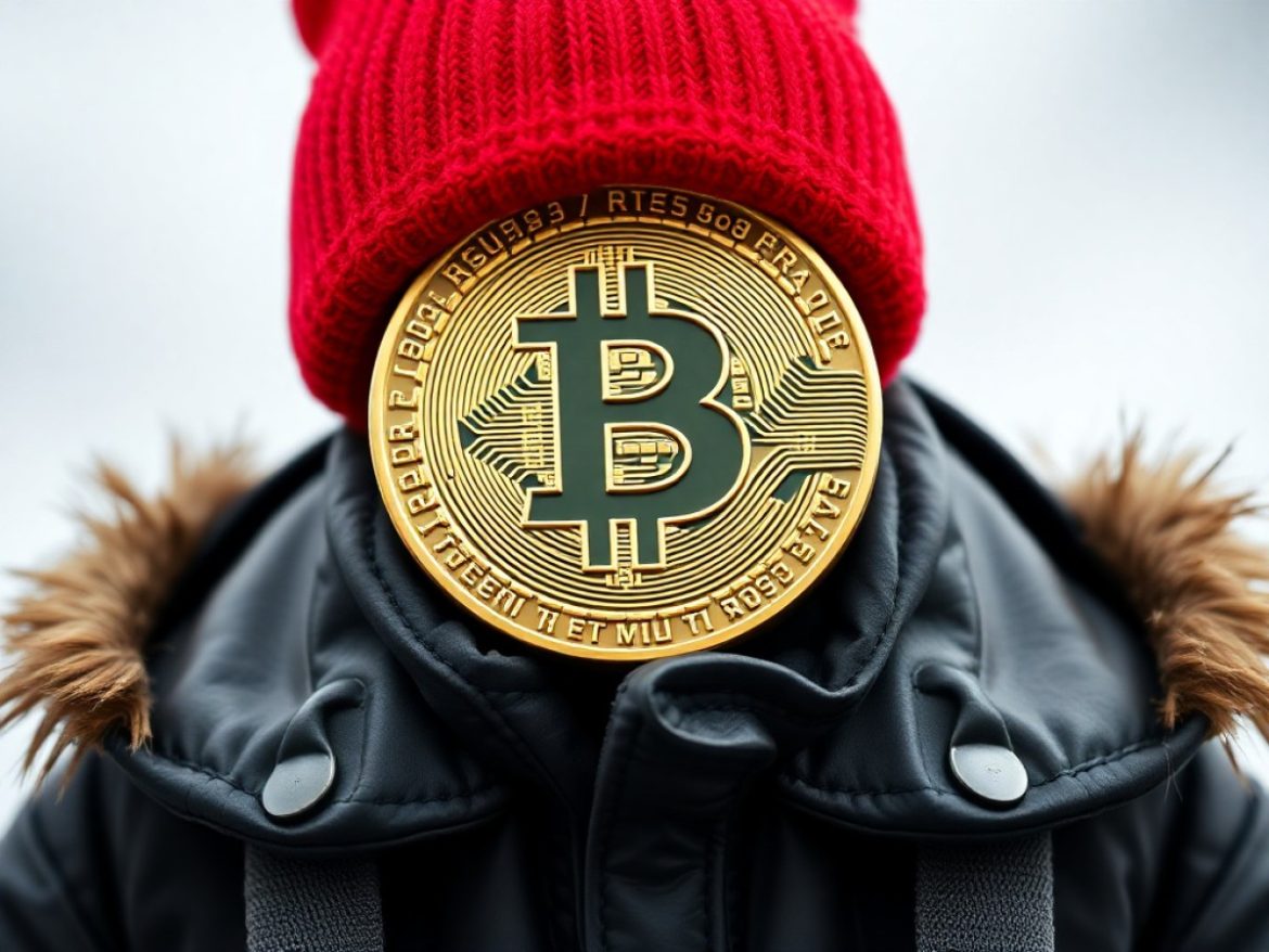 Bitcoin franchit prudemment un pont marqué « 93 000 $ », suivi d’ADA, d’ETH et de XRP, tandis qu’un trader observe un panneau « fakeout » prêt à s’effondrer sous leurs pas.